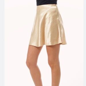 NWT Idem Ditto Champagne A line mini skirt